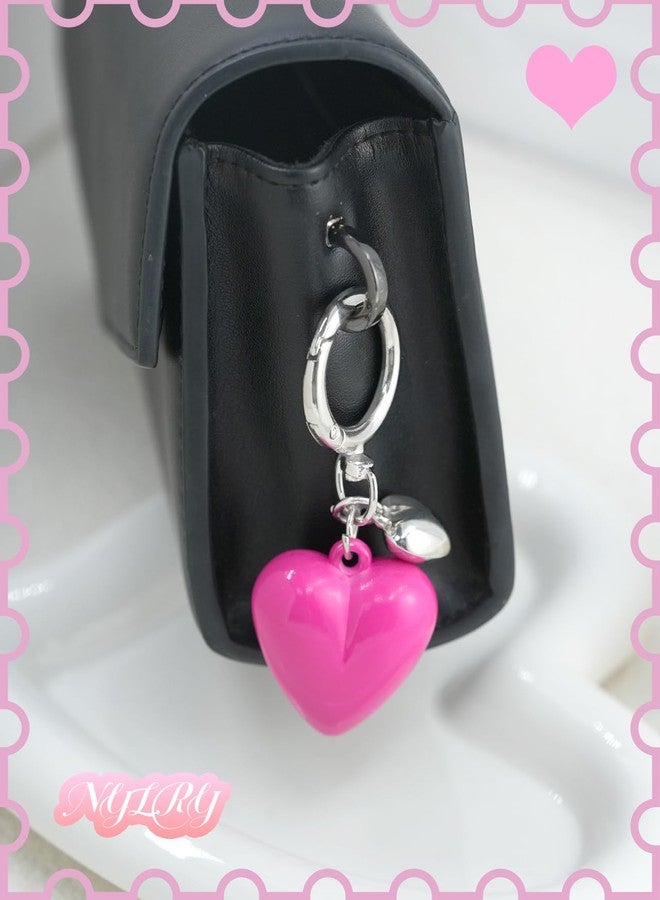 nylry Couple Matching Keychains for Women Men Heart Keychain Gifts for Him Her Boyfriend Gir.lfriend Wedding Anniversary Birthday Gifts Matching Couples Stuff Heart Bag Charms Purse for Handbags-2 - Image 5